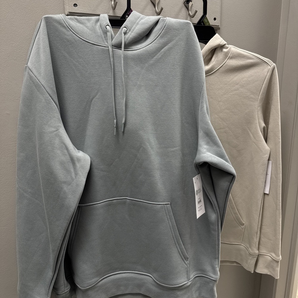 2 Athletic Works Men Fleece Hoodie Pullover Sweatshirts NWT Sage Green/Tavertine - Picture 6 of 8